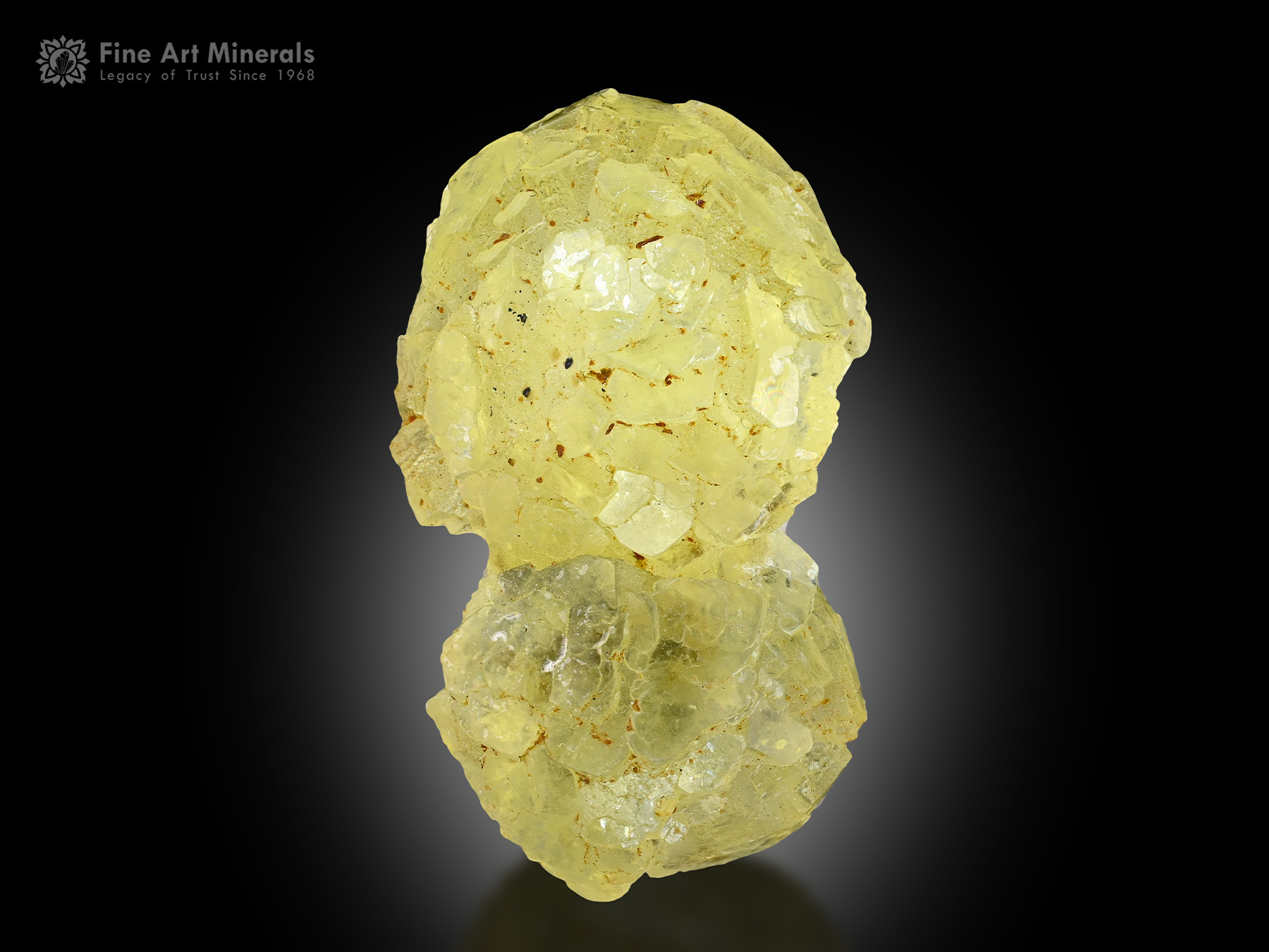 Yellow Thumbnail Size Brucite from Pakistan