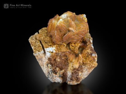 A beautiful Calcite flower on Matrix from Skardu District, Pakistan.