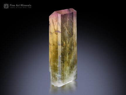 Floater Kunzite crystal from the Mawi area, Nuristan region, Laghman Province, Afghanistan.