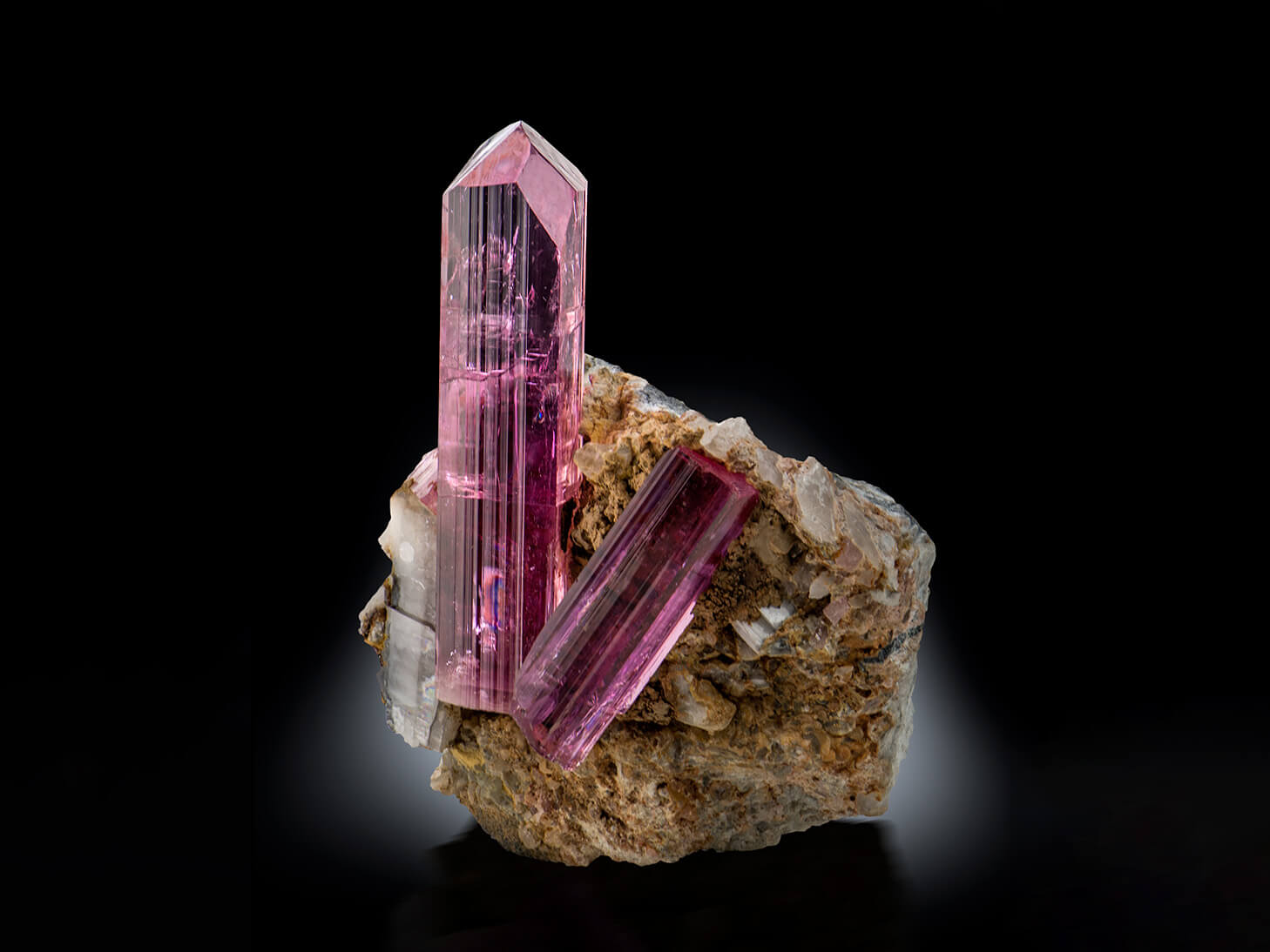 Pink topaz Fine Art Minerals
