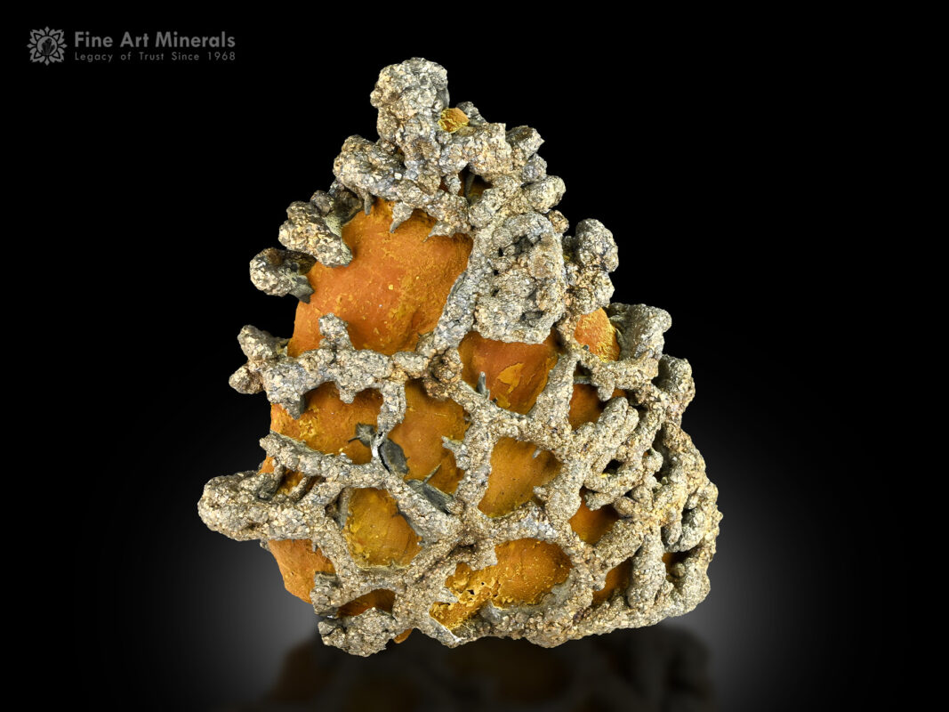 Pyrite on Limonite from Pakistan