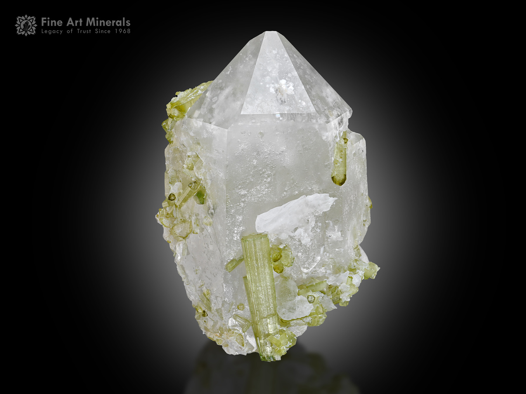 Quartz with Tourmaline from Pakistan