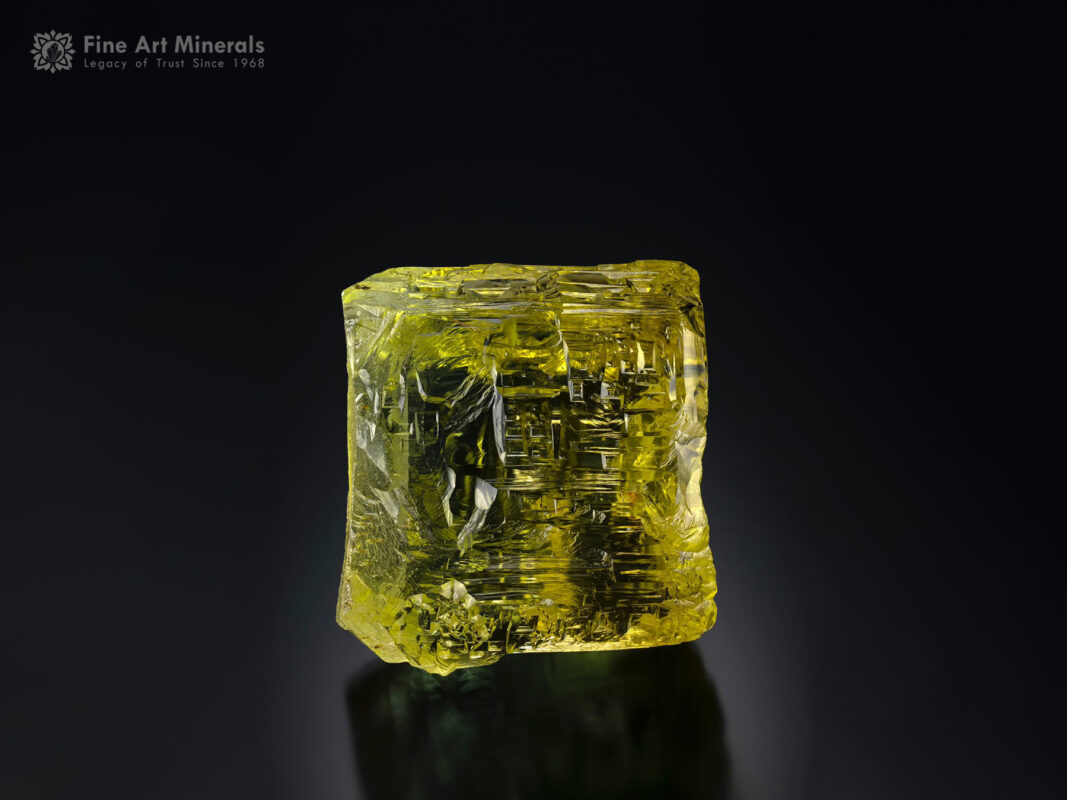 Yellow Crystal of Beryl var. Heliodor from Ukraine